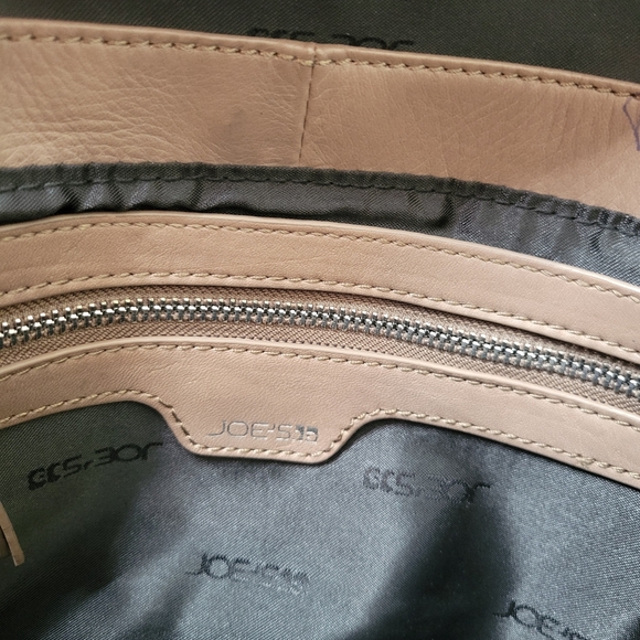 Vintage Joe's Jeans Leather Crossbody/Cluch Purse Handbag Brown Tan - Picture 9 of 12